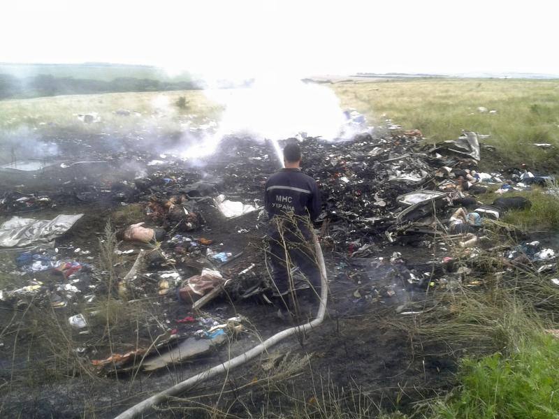 Imágenes del accidente del Boeing-777 en Ucrania
