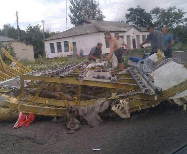 Imágenes del accidente del Boeing-777 en Ucrania