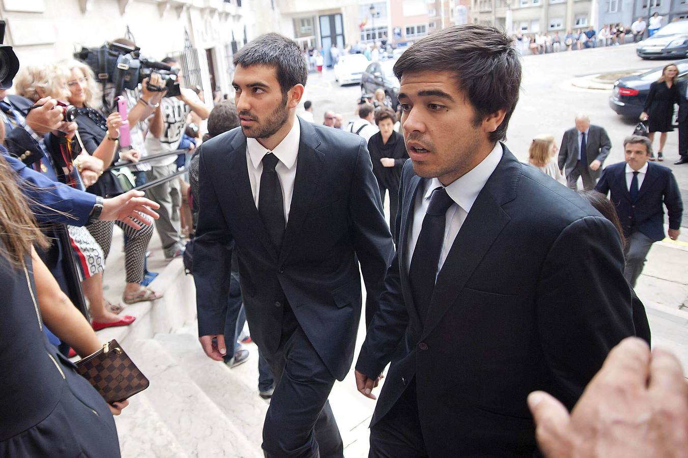 Javier y Miguel Ballesteros  nietos de Botín.