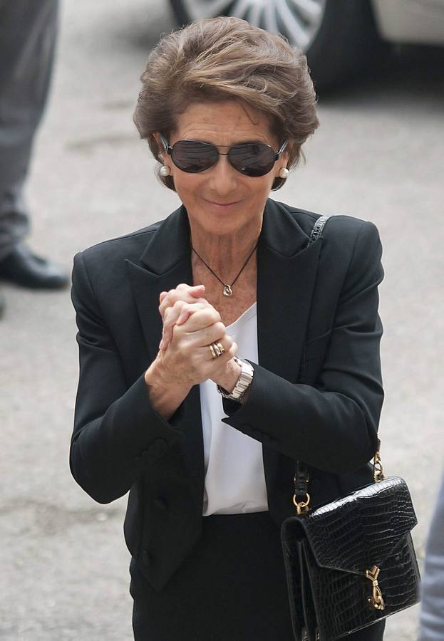 La viuda de Emilio Botín , Paloma O'Shea agradece las muestras de cariño.