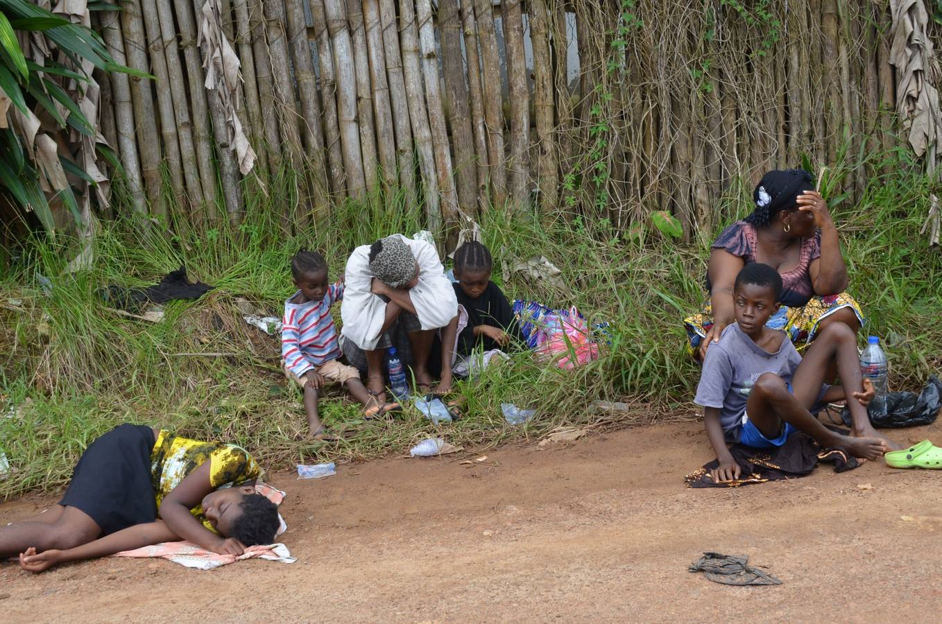 Una isla convertida en clínica en Liberia