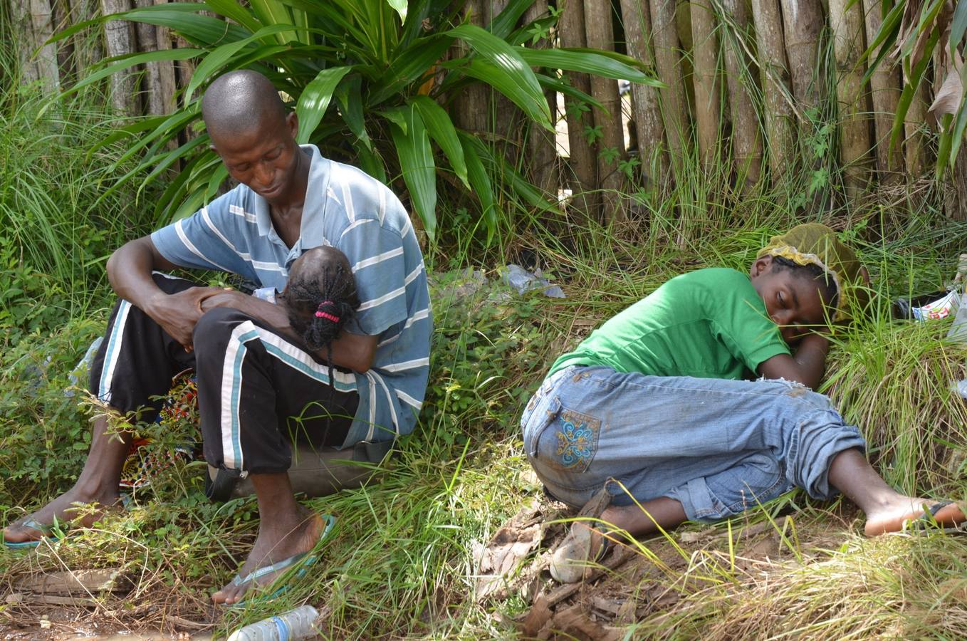 Una isla convertida en clínica en Liberia