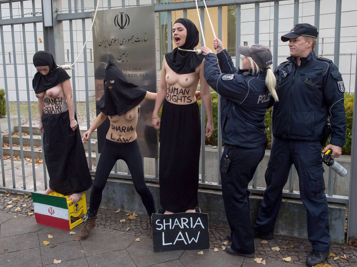 Protesta contra la ley islámica en Alemania