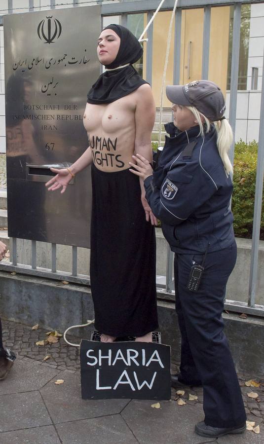 Protesta contra la ley islámica en Alemania