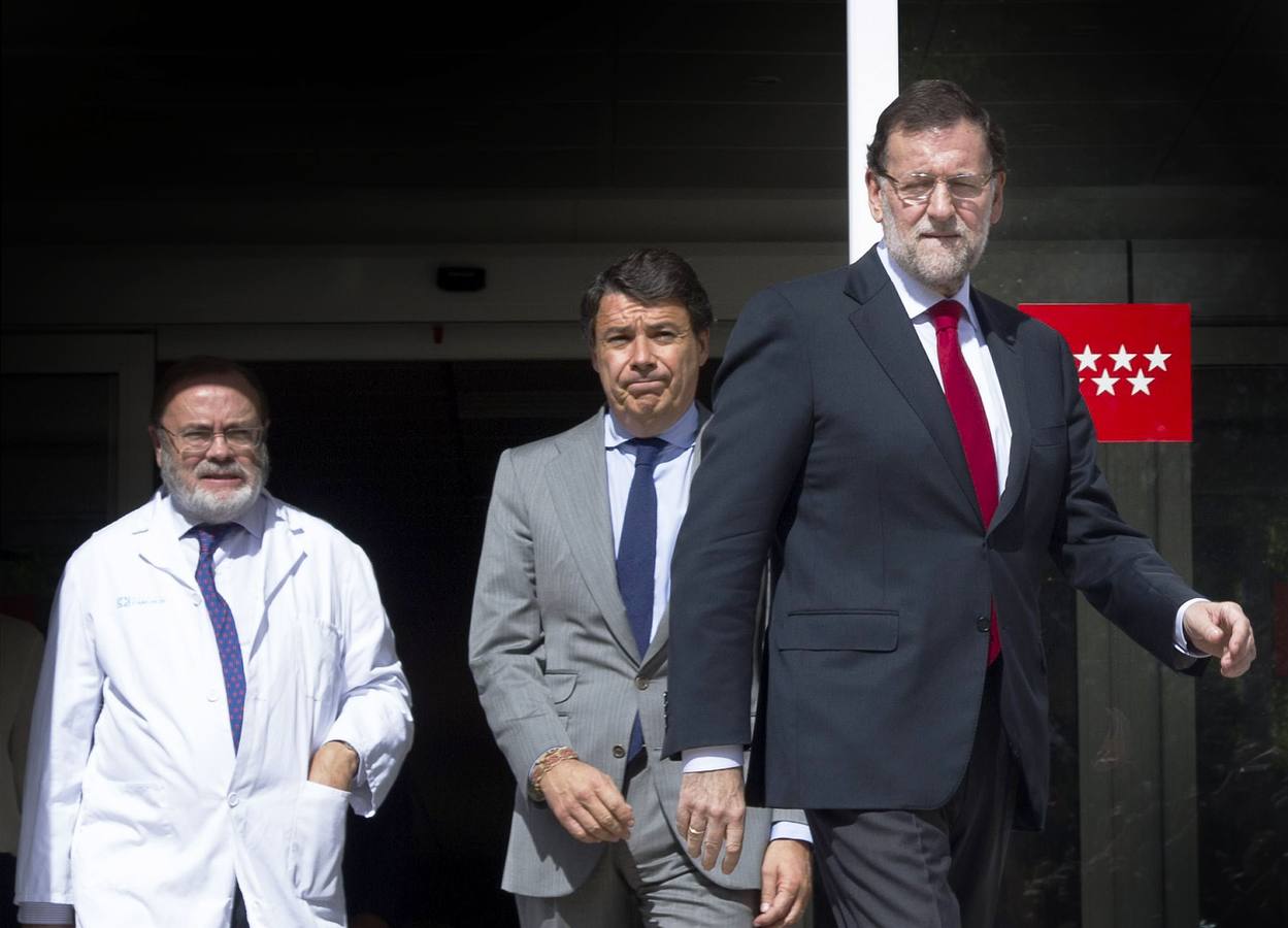 Mariano Rajoy visitó el hospital Carlos III.