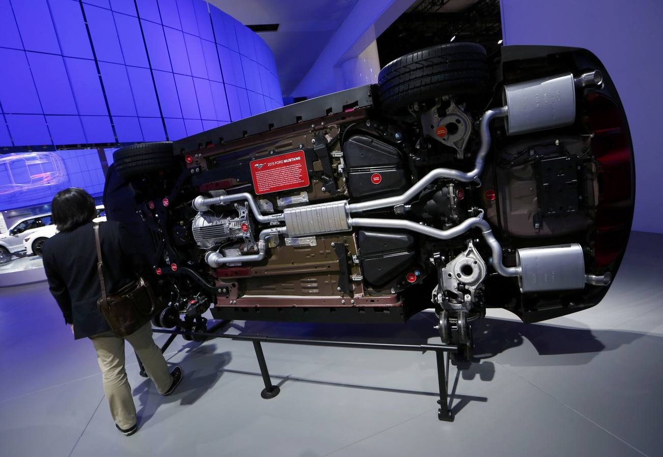 Coches de lujo en el salón del automóvil de Detroit