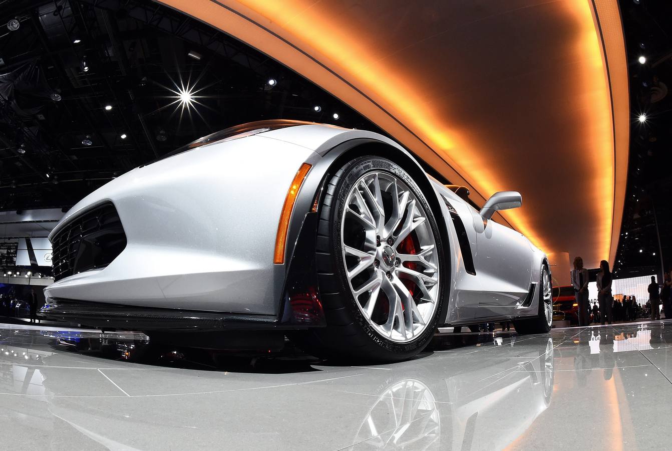 Coches de lujo en el salón del automóvil de Detroit