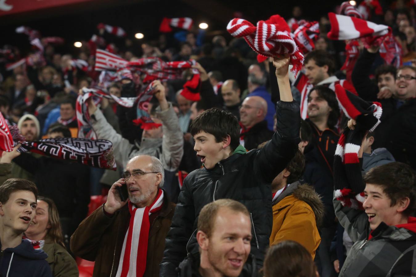Así vivió la afición el Athletic- Málaga