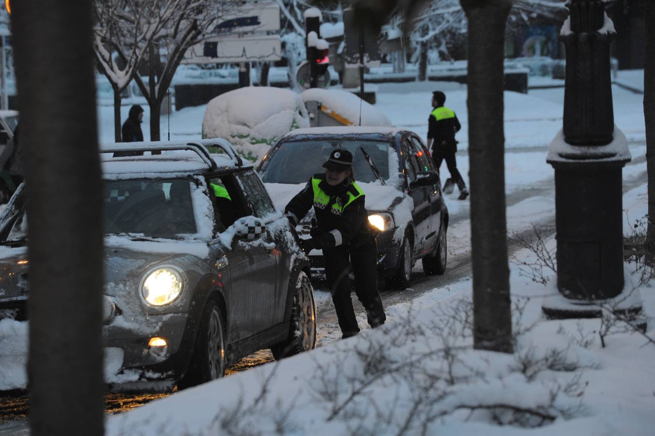 Vitoria bajo la nieve