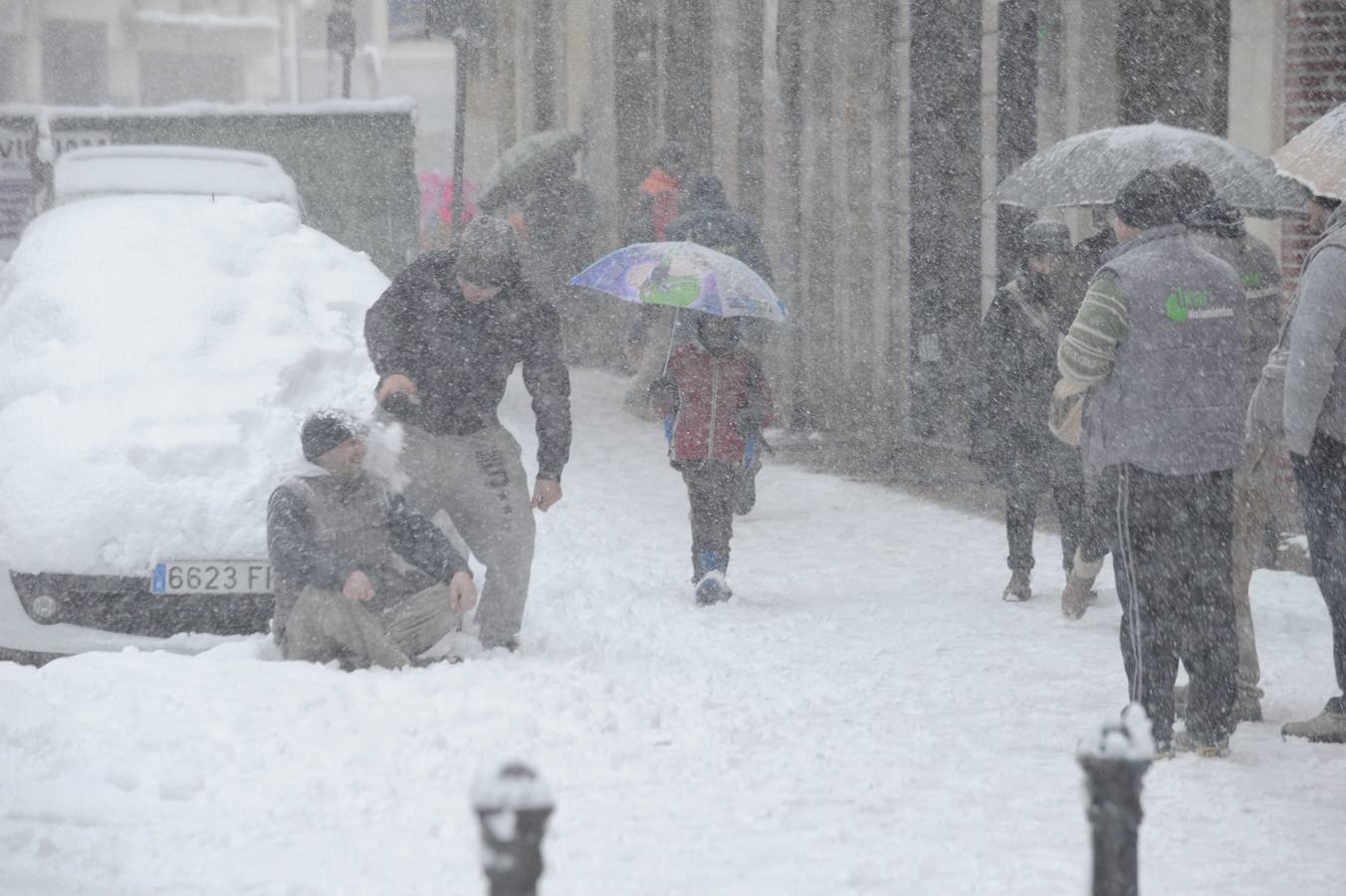 Vitoria bajo la nieve
