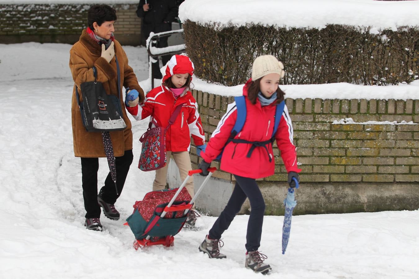 Vitoria bajo la nieve