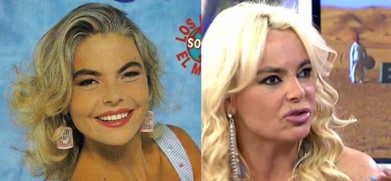 Leticia Sabater, antes y después de operarse. 