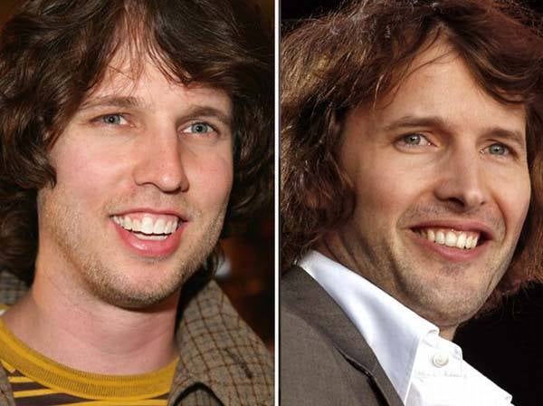 John Heder y James Blunt.