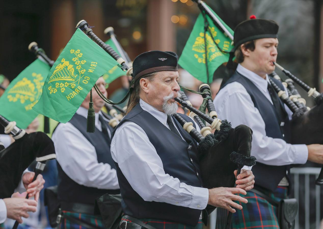 Desfile por el Día de San Patricio en la ciudad estadounidense de Atlanta.