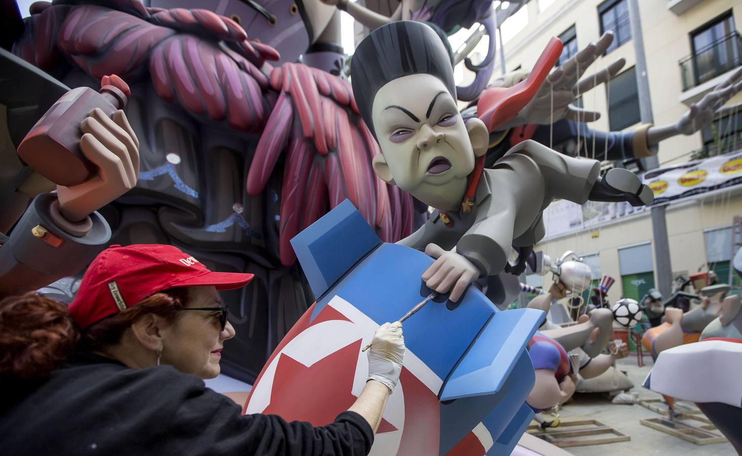 Las Fallas de Valencia, antes de la &#039;cremà&#039;