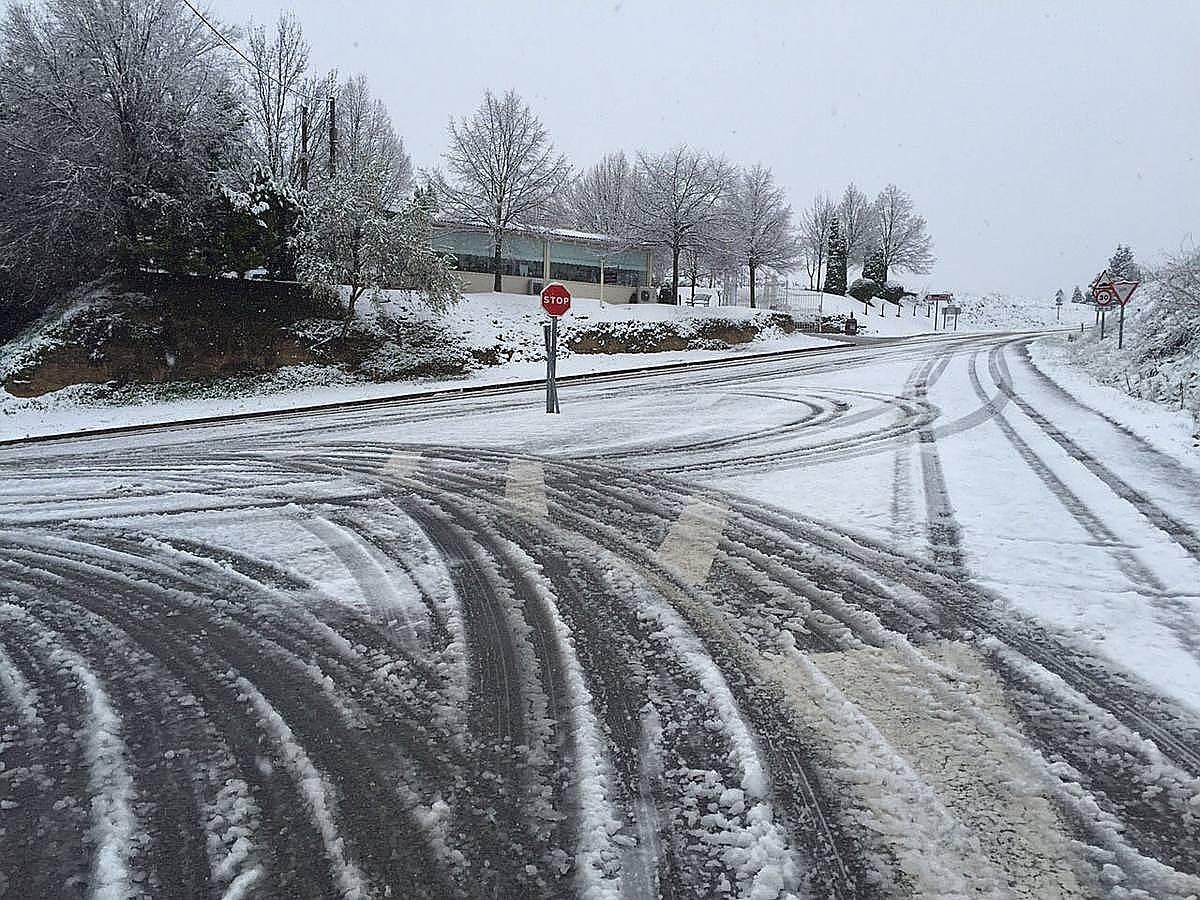 Rioja Alavesa también ha visto como cuaja la nevada