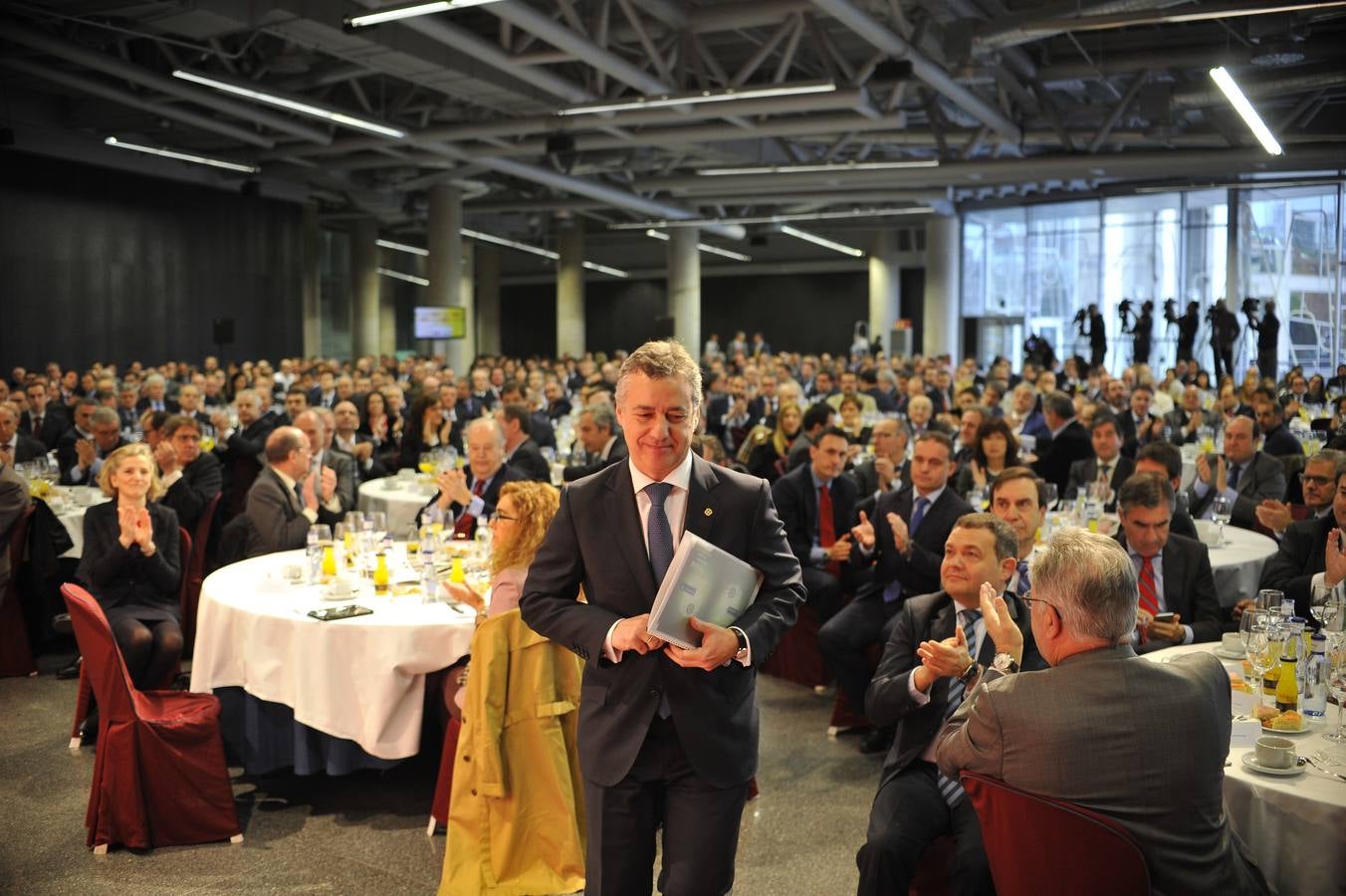 El lehendakari, Iñigo Urkullu, durante el Foro Expectativas Económicas de EL CORREO.