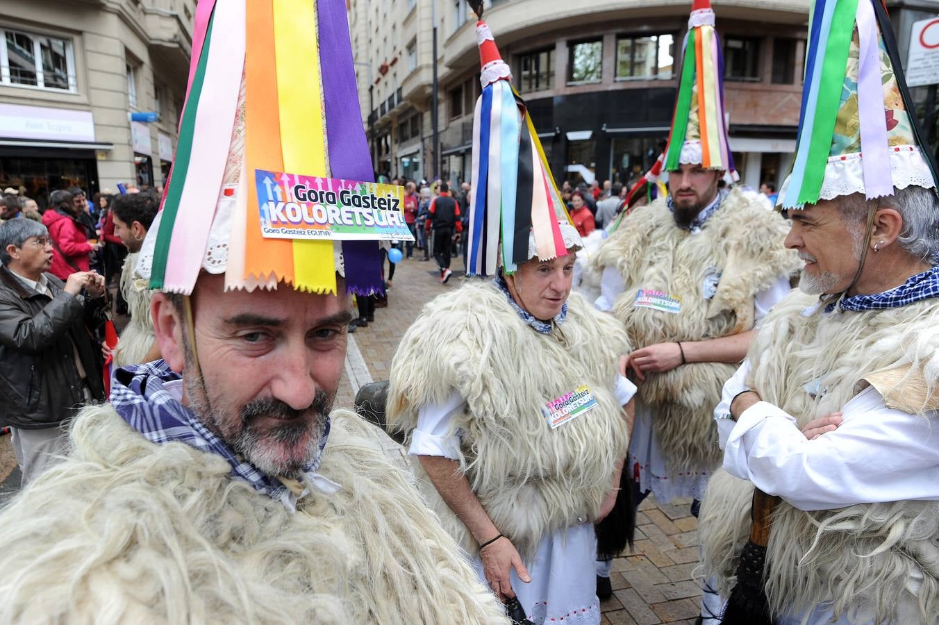 Despedida de Gora Gasteiz en el centro de Vitoria