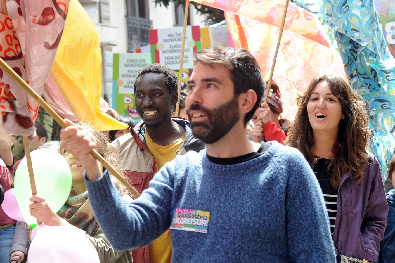 Despedida de Gora Gasteiz en el centro de Vitoria