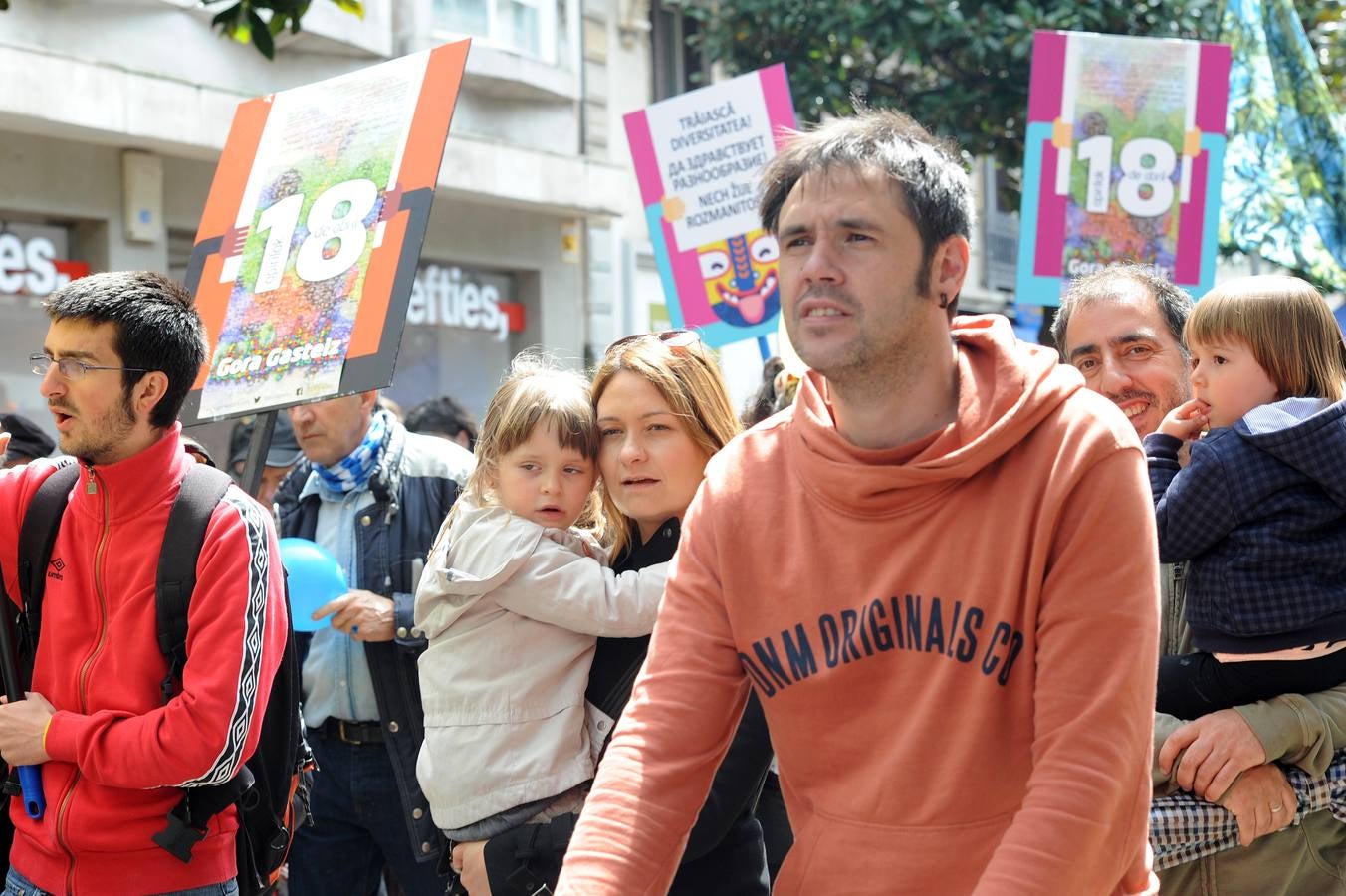 Despedida de Gora Gasteiz en el centro de Vitoria