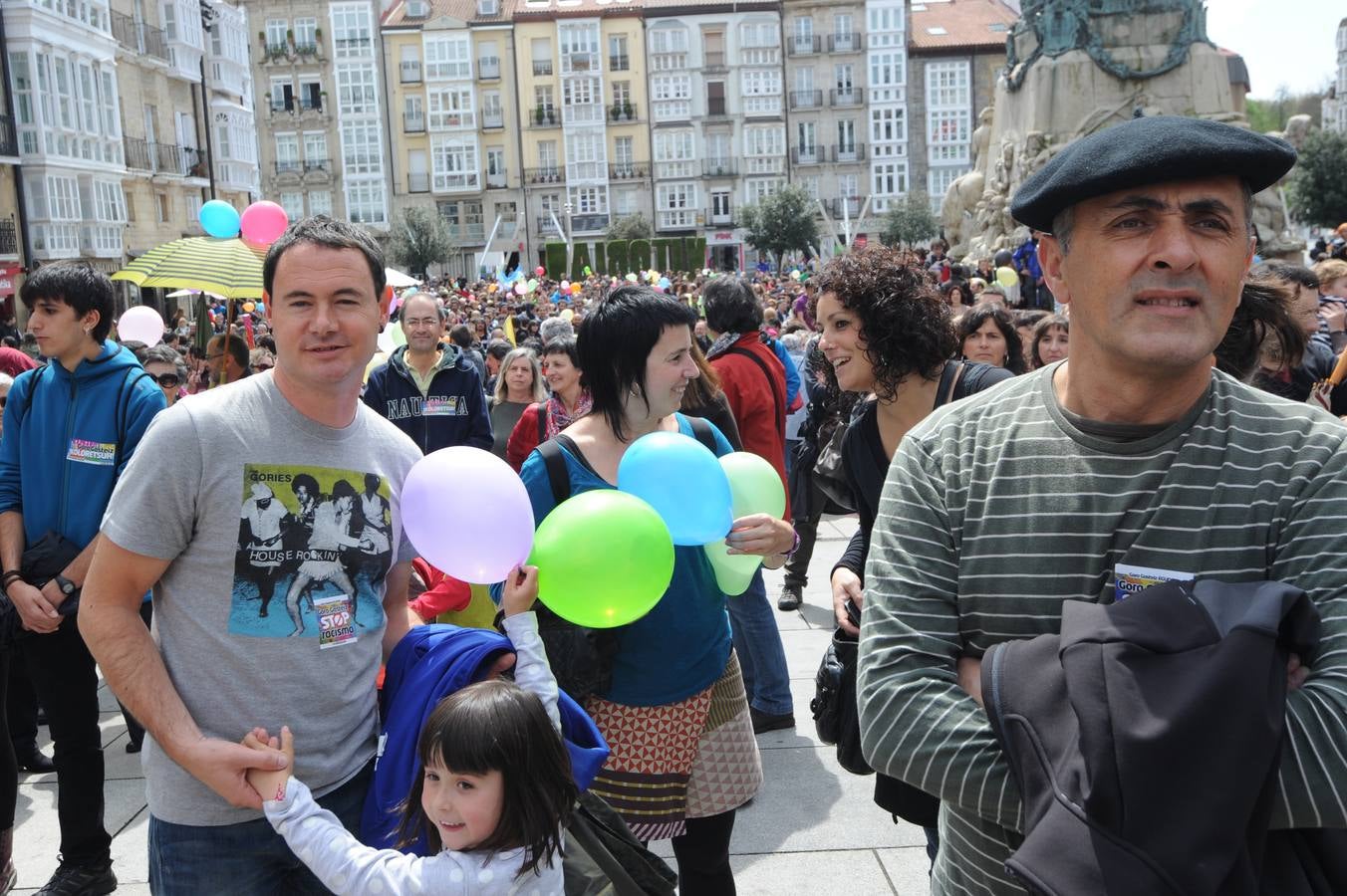 Despedida de Gora Gasteiz en el centro de Vitoria