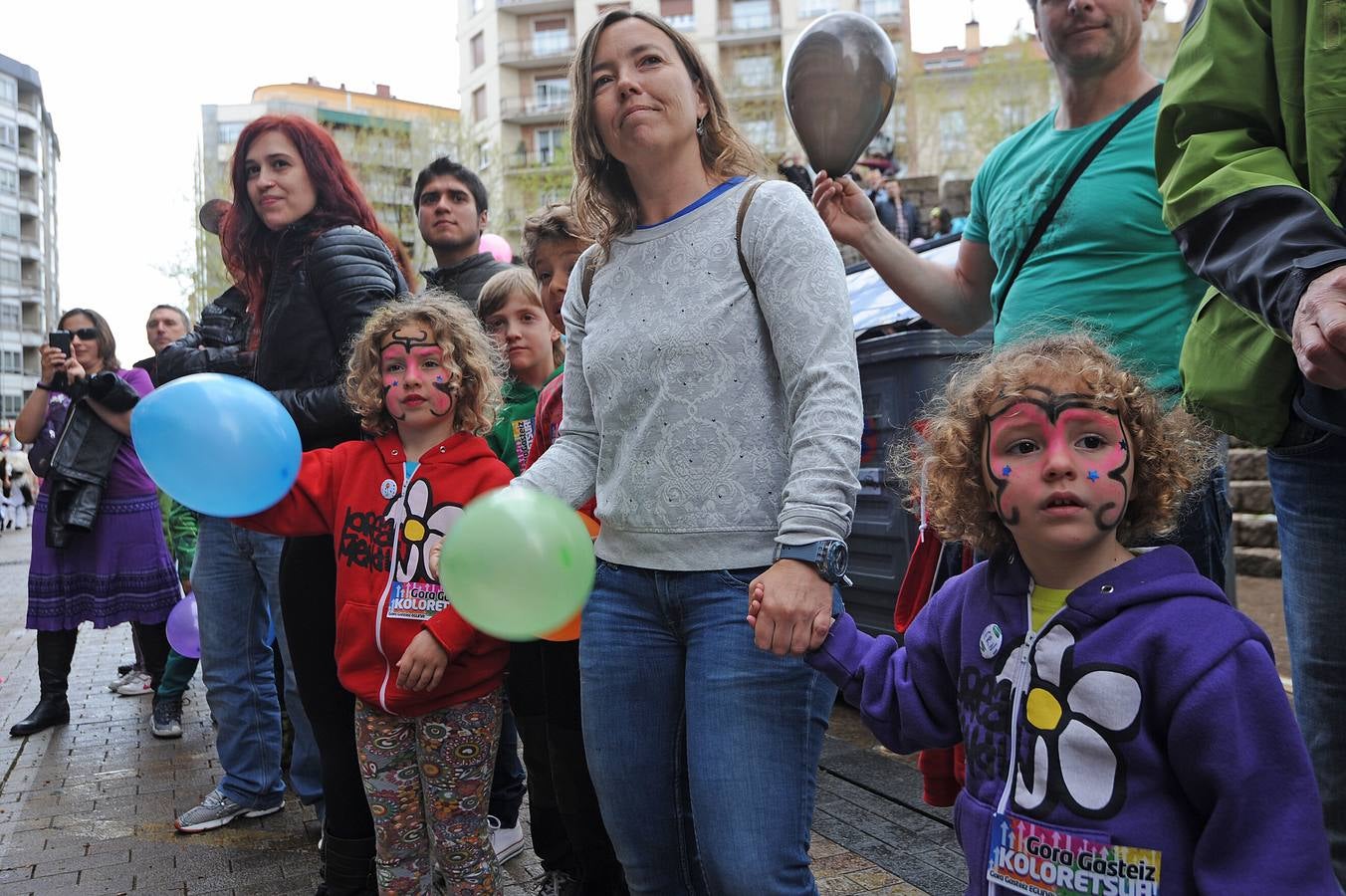 Despedida de Gora Gasteiz en el centro de Vitoria