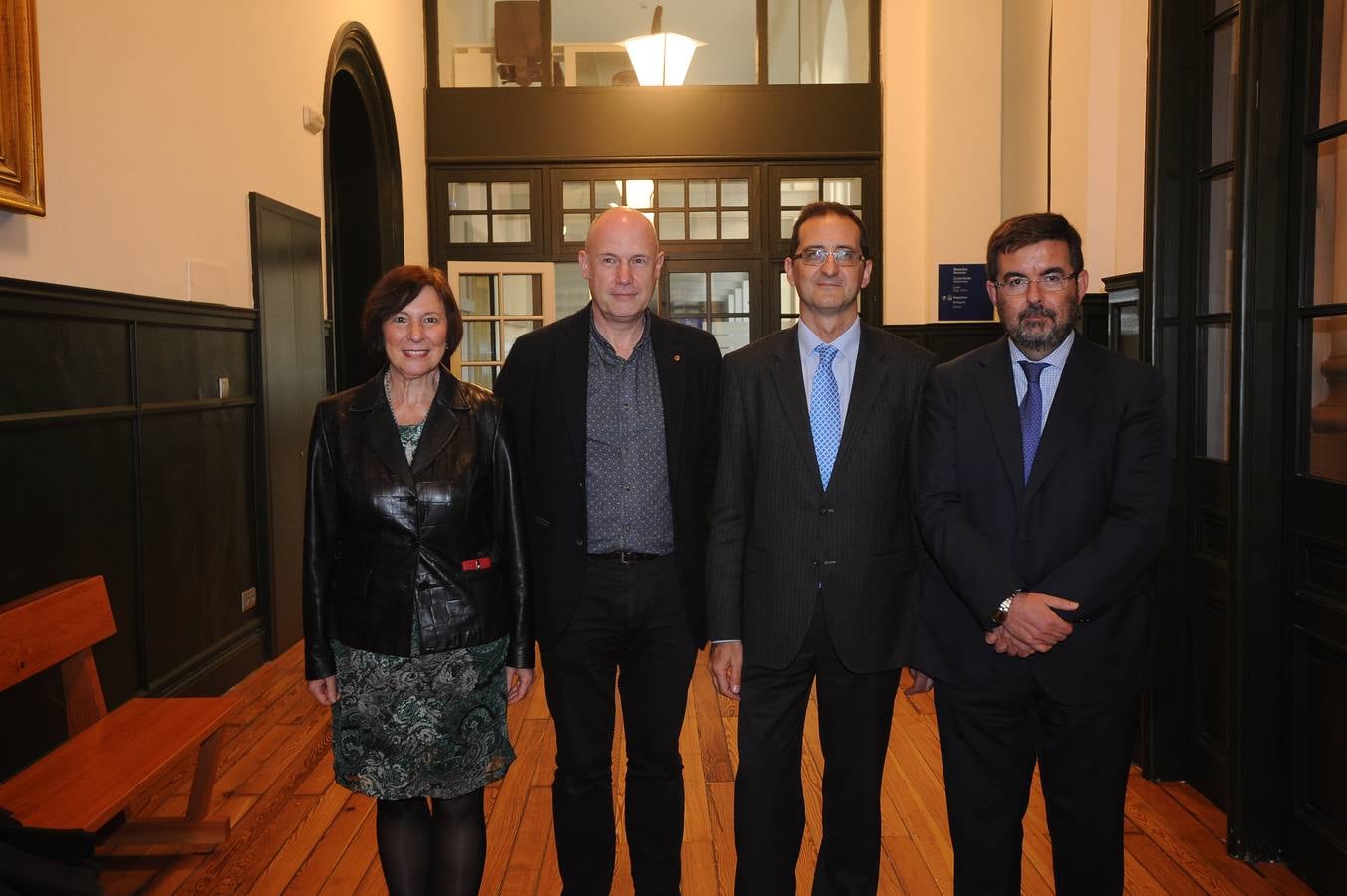 Rose Miren Pagola, Íñigo Lamarca, José Luis del Val y Roberto San Salvador del Valle.