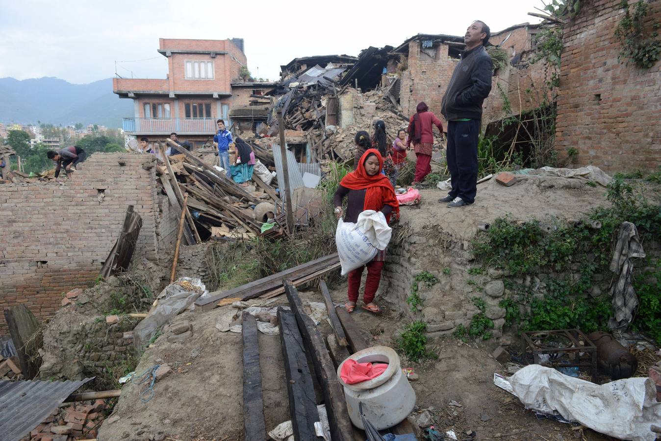 La devastación en Nepal