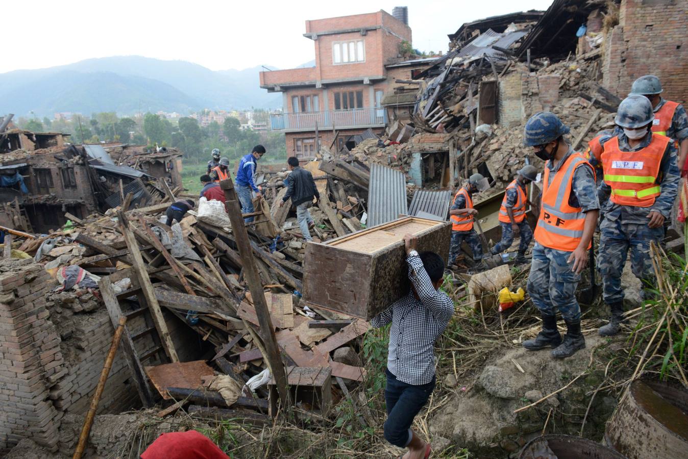 La devastación en Nepal