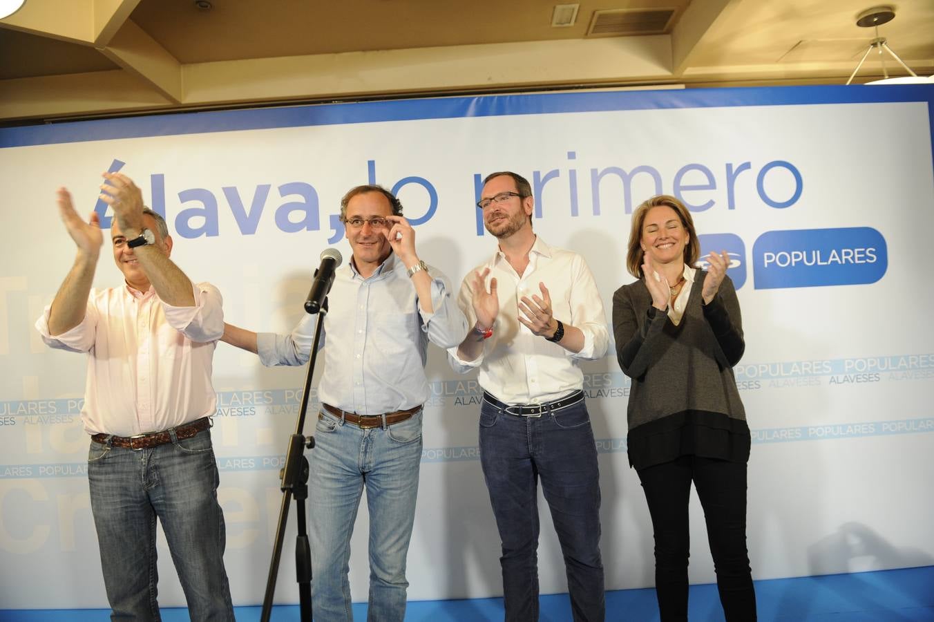 La noche electoral del PP en Vitoria