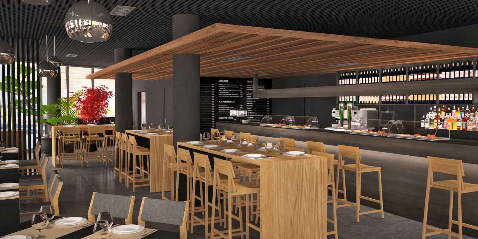 Así es la cafetería de la estación de autobuses de Vitoria