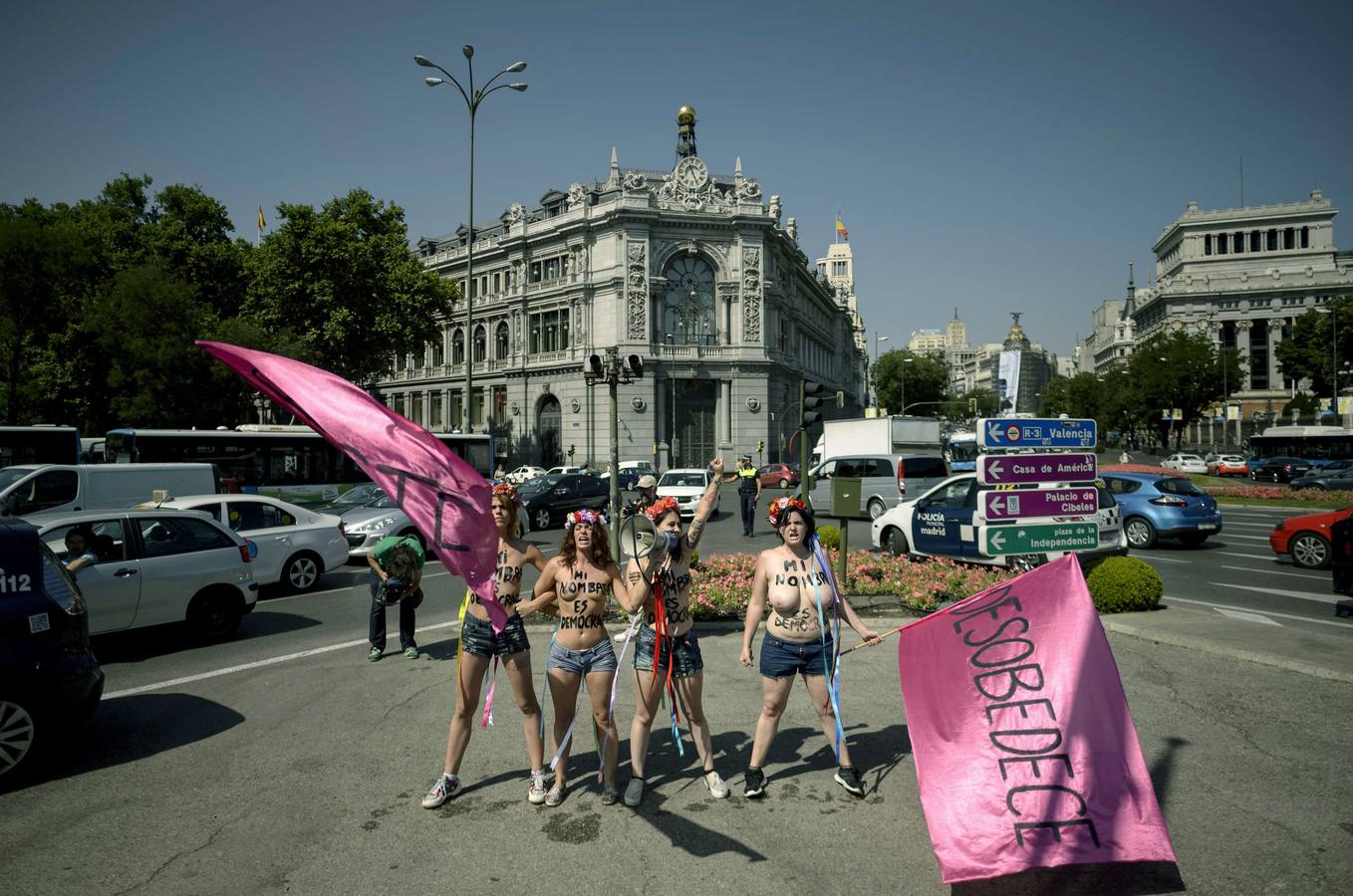 Protesta de Femen contra la &#039;ley mordaza&#039;