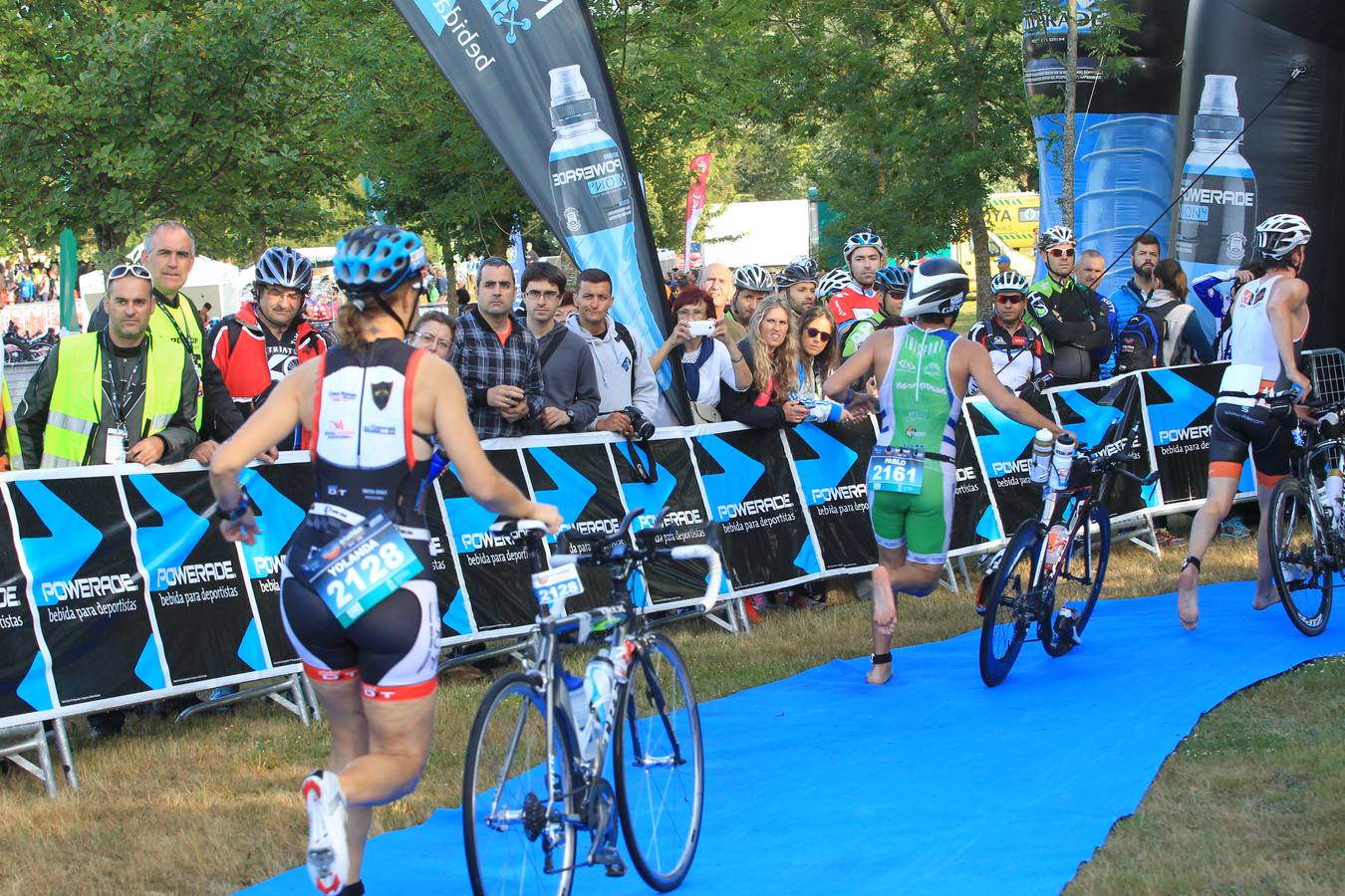 Primera transición de la Triatlón de Vitoria 2015