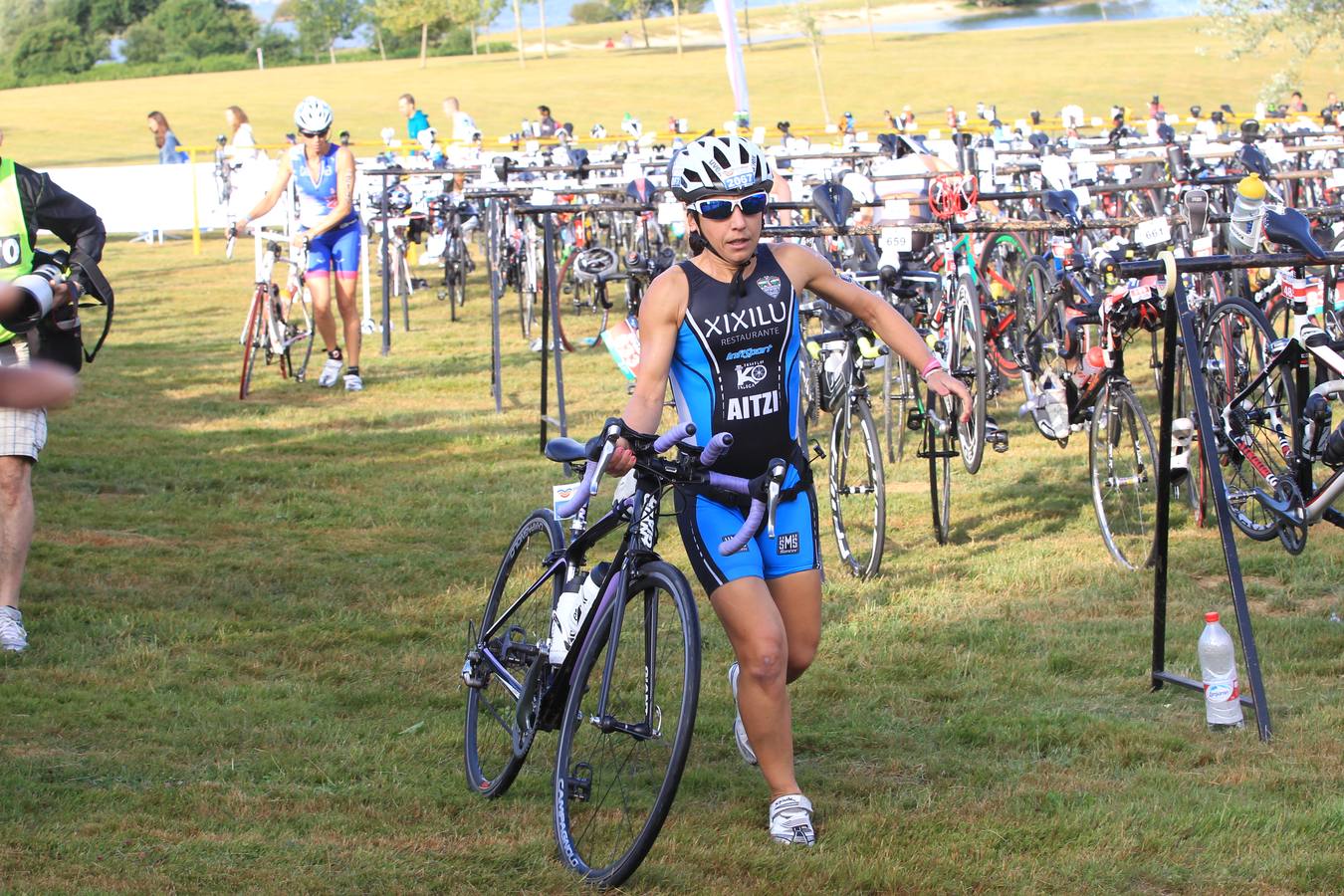 Primera transición de la Triatlón de Vitoria 2015