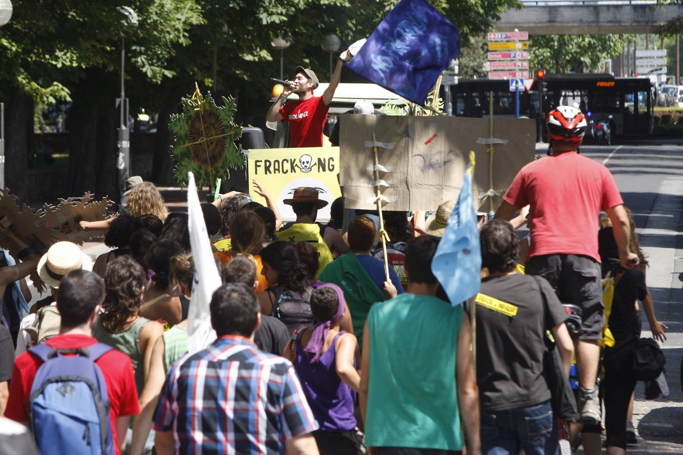 El movimiento antifracking se instala en Vitoria