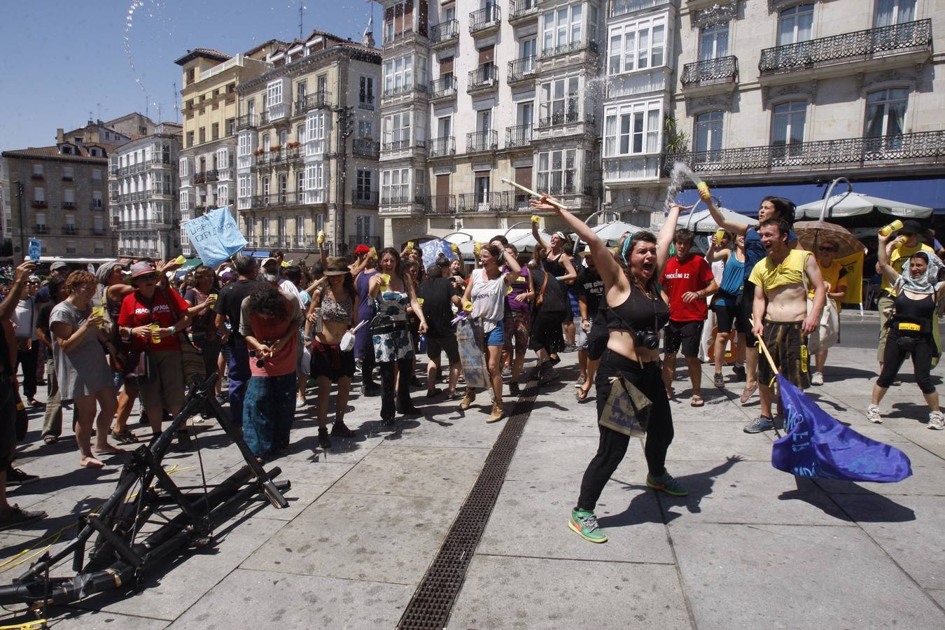 El movimiento antifracking se instala en Vitoria