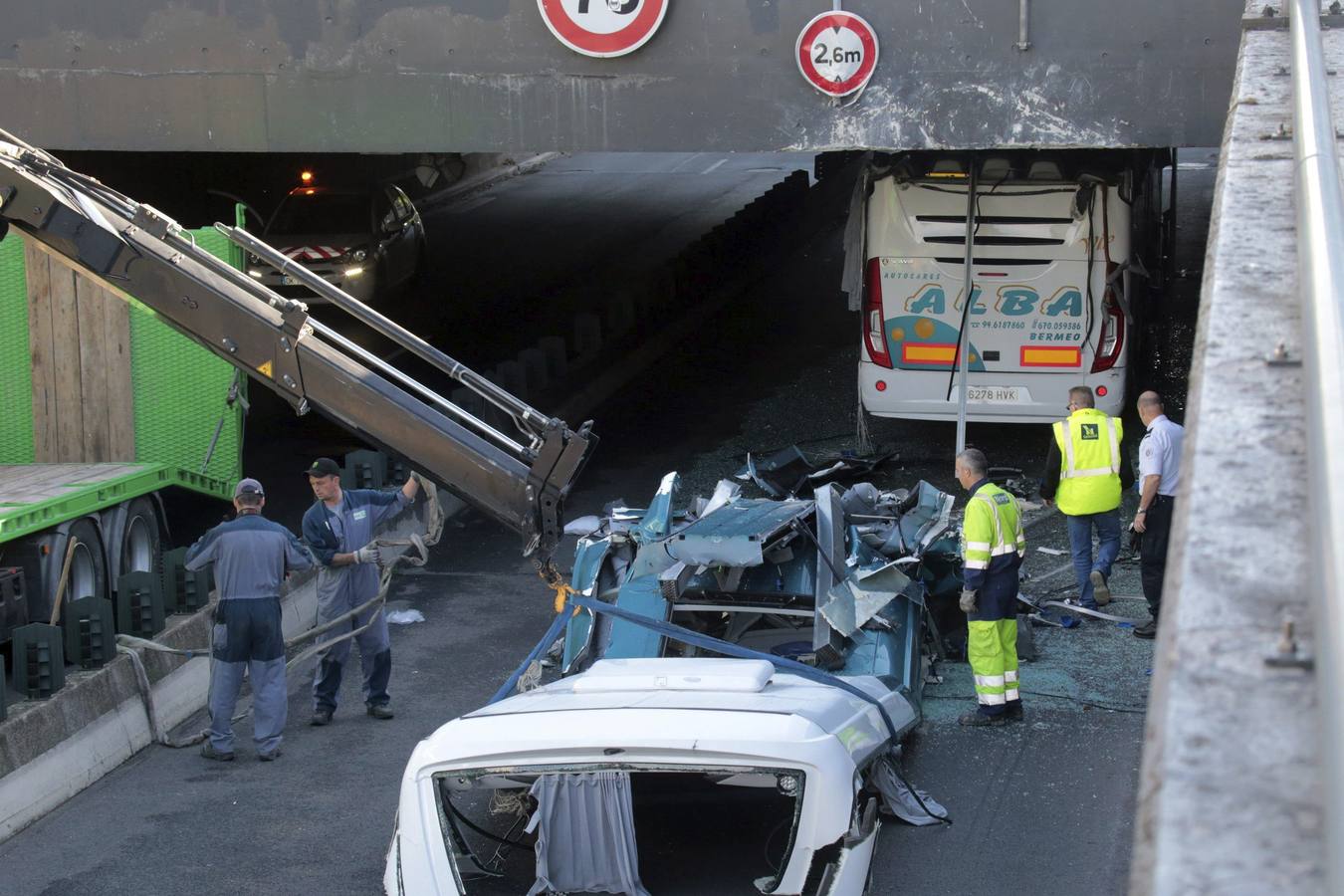 Accidente de un autobús español en Francia