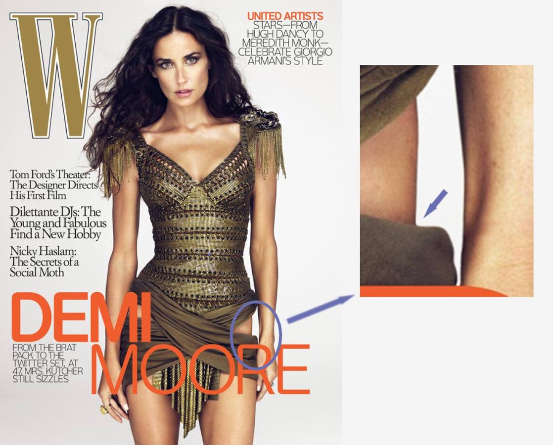 Demi Moore y esa cadera demasiado estrecha