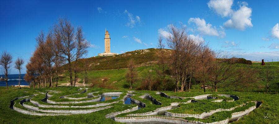 Panorámica de la Torre de Hércules.. 