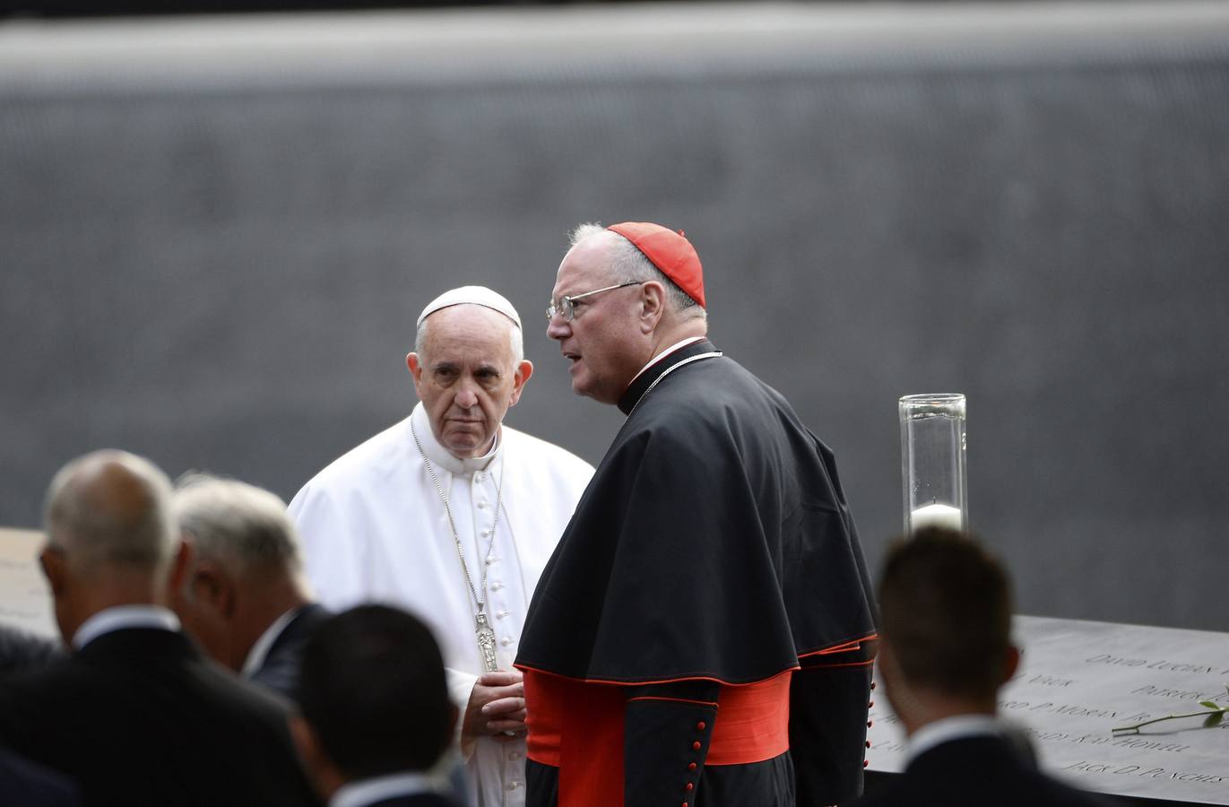 El Papa reza con líderes de otras religiones en la Zona Cero de Nueva York