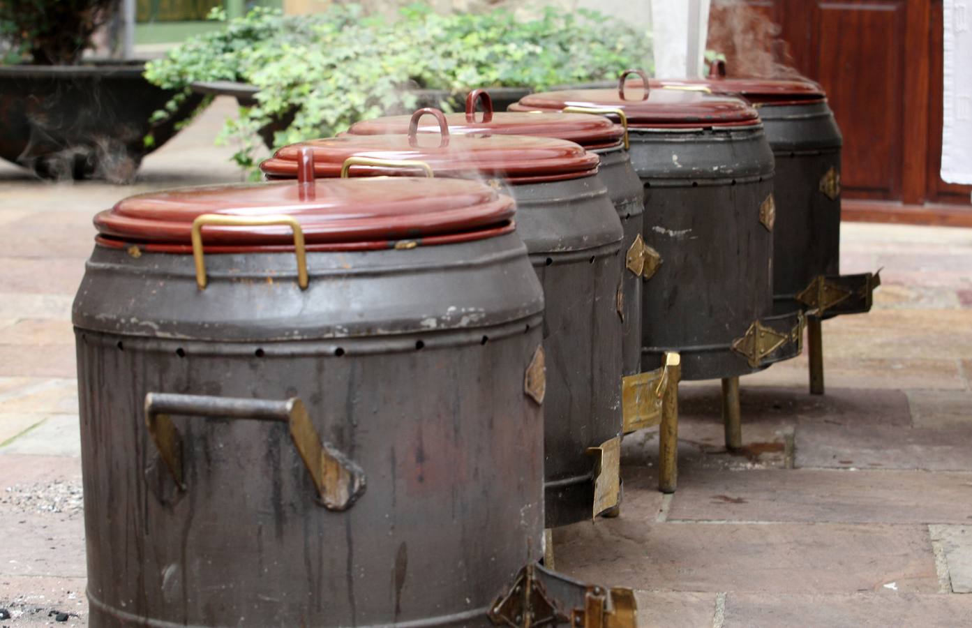 'Putxeras' preparadas en uno de los habituales concursos organizados en Balmaseda.