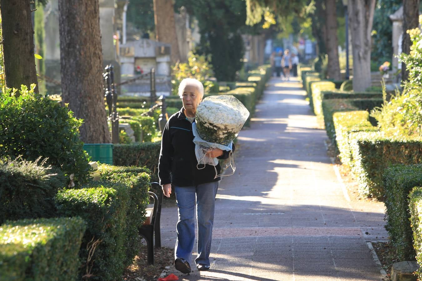 Los cementerios alaveses se llenan de flores y recuerdos