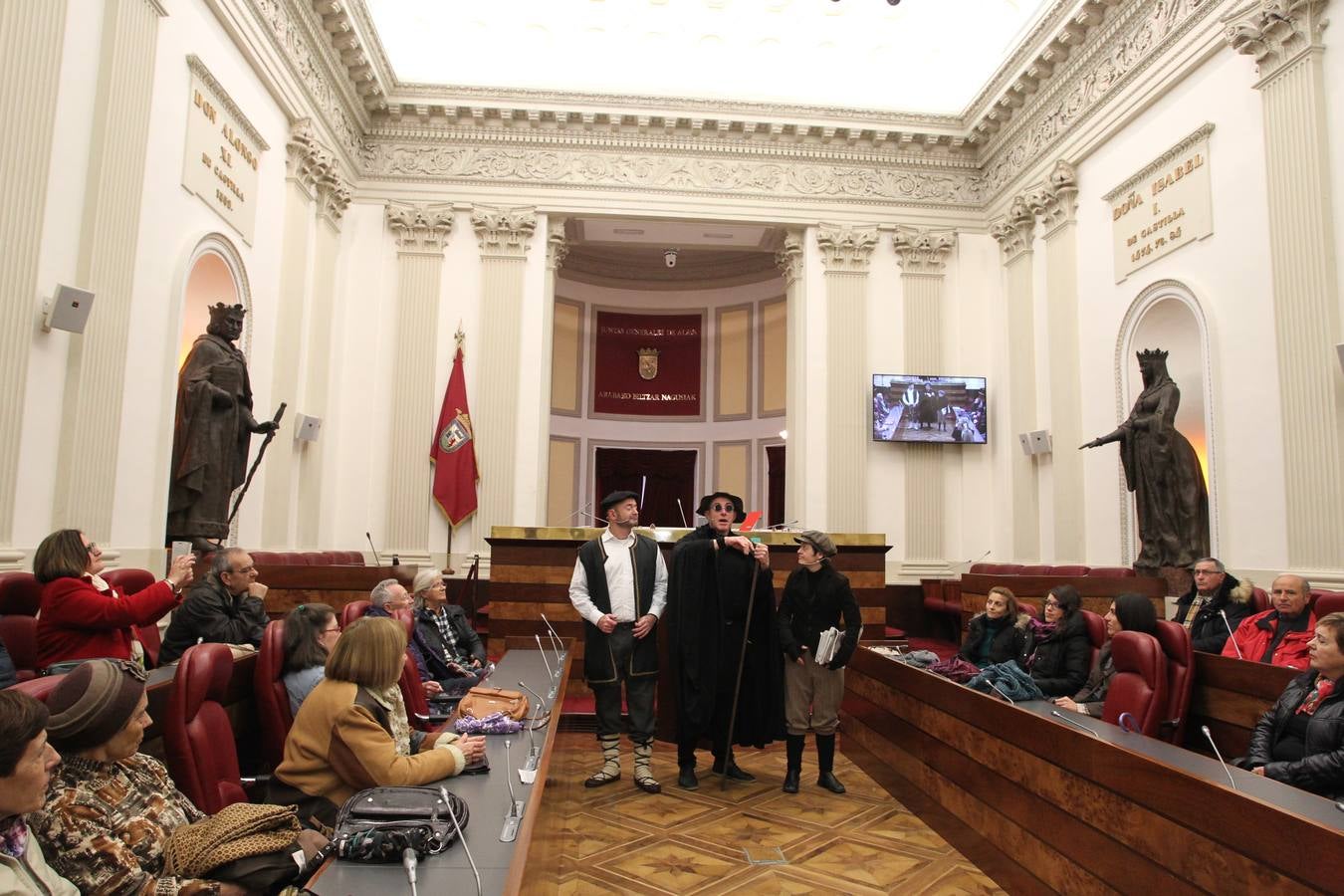 Fiesta en el parlamento de los alaveses