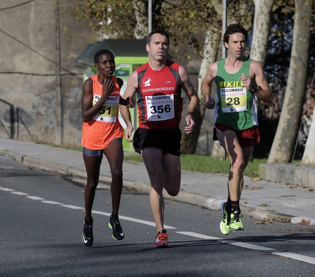 Desde Santurtzi a Bilbao con objetivos solidarios