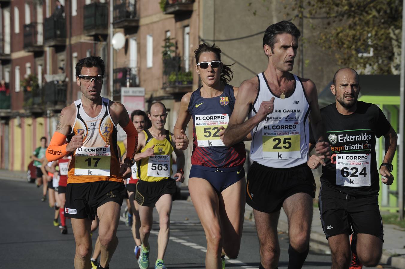 Desde Santurtzi a Bilbao con objetivos solidarios