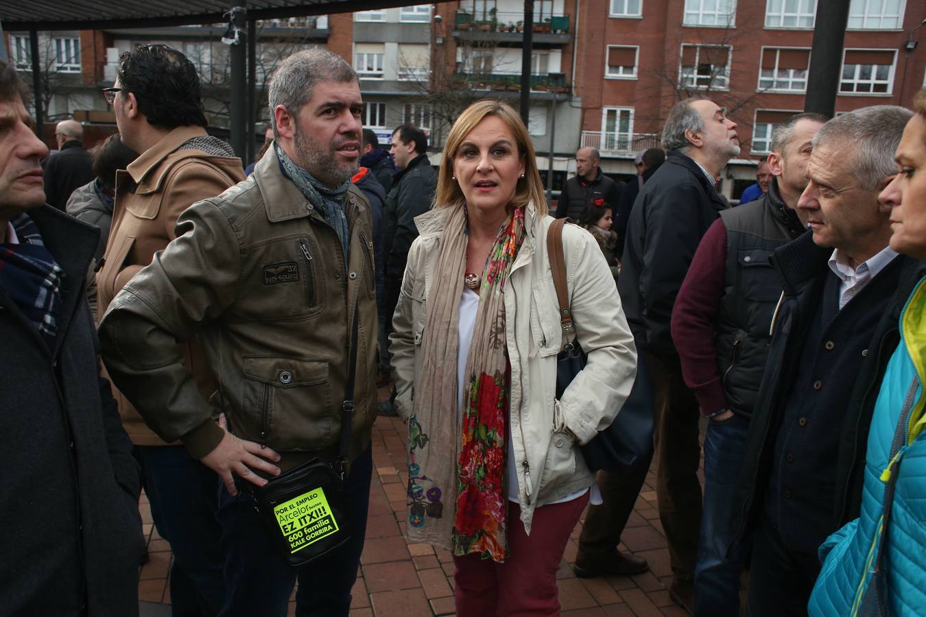 Trabajadores de la ACB de Sestao protestan por la &quot;parada temporal indefinida&quot;