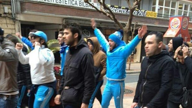 Cinco detenidos en la batalla campal entre los hinchas del Marsella y el Athletic