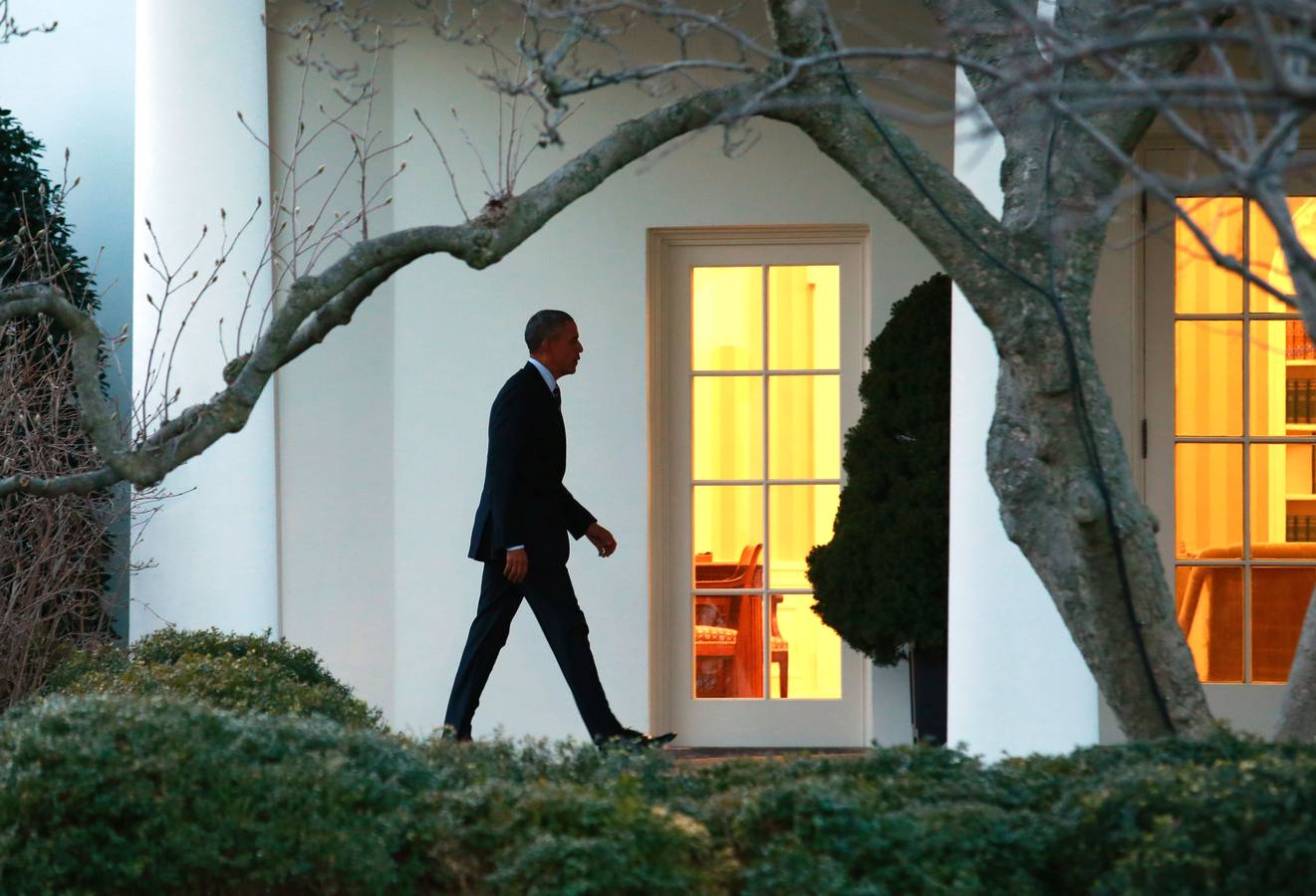 Reunión de Obama con el cuerpo de los Marines en Washington
