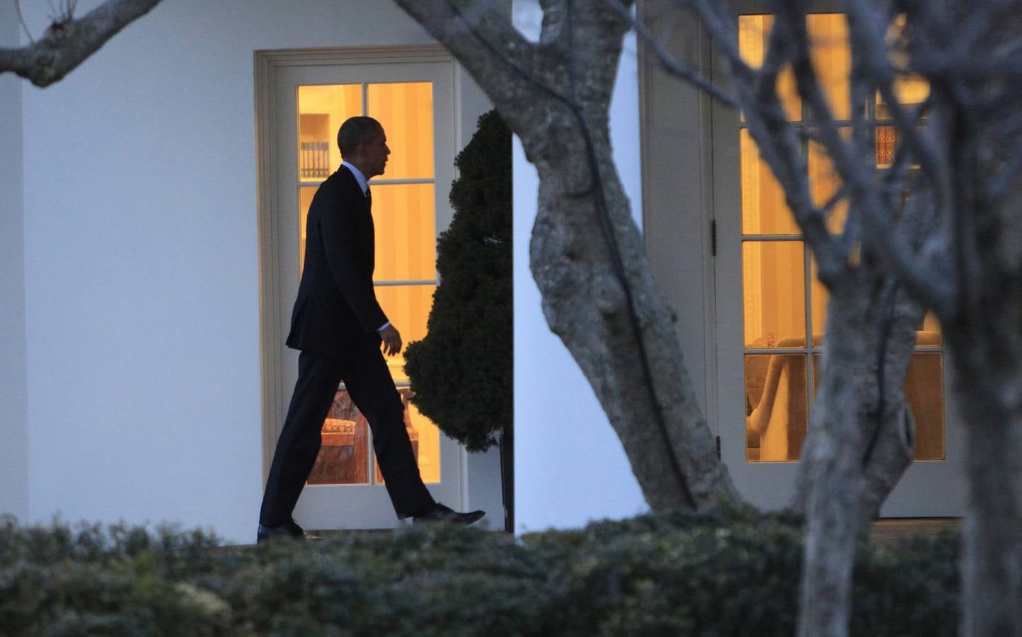 Reunión de Obama con el cuerpo de los Marines en Washington
