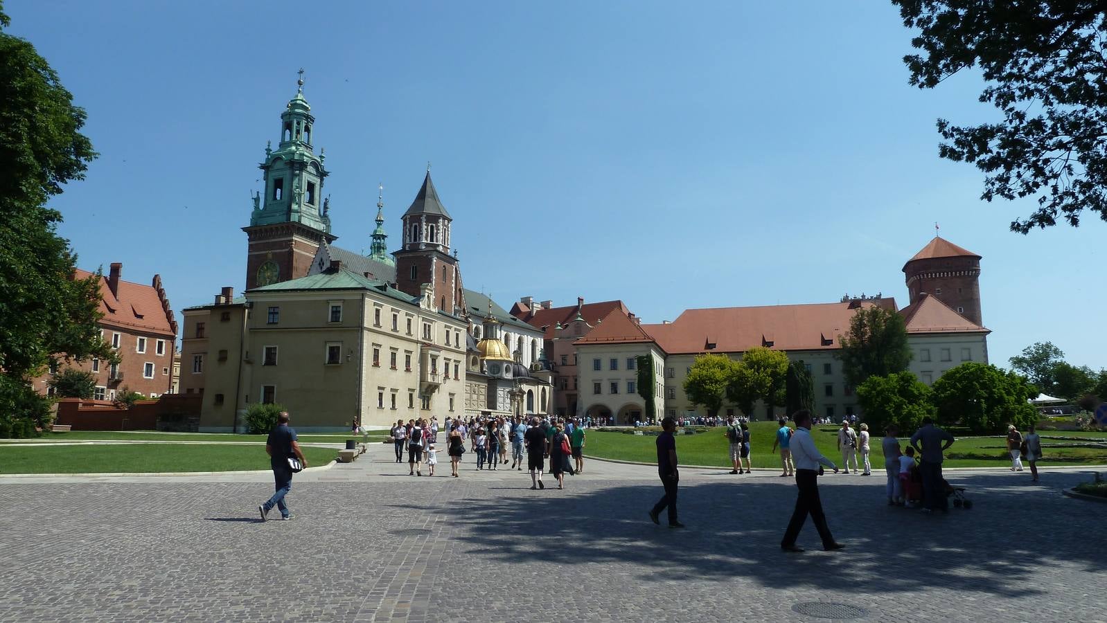Colina de Wavel, con la catedral y el palacio.